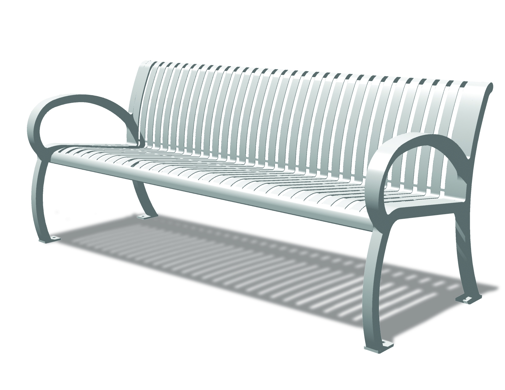  peakFDベンチ グレー Wilmington Bench with Back | Ultrasite
