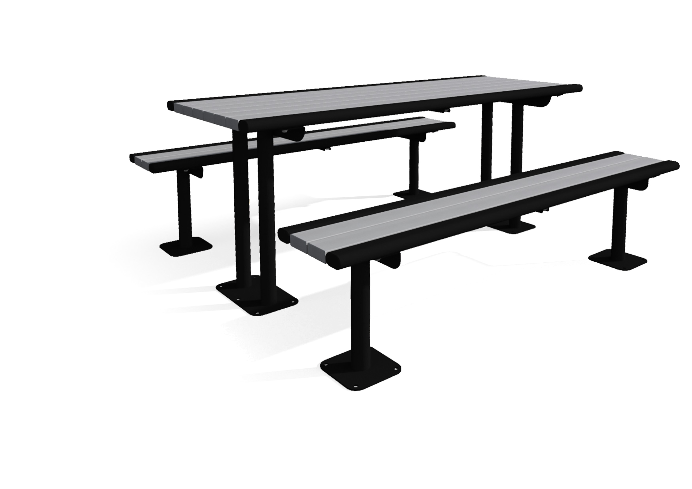 6' Richmond Recycled Multi-Pedestal Table | UltraSite | Ultrasite