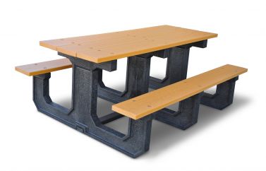 100% Recycled Rectanglar Picnic Table