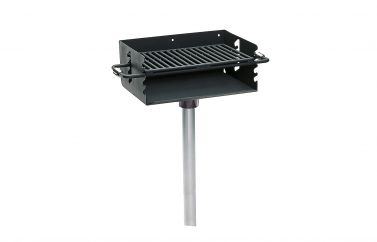 Rotating Flip-Back Pedestal Grill