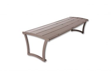 Madison Bench without Back - Powder Coated Steel