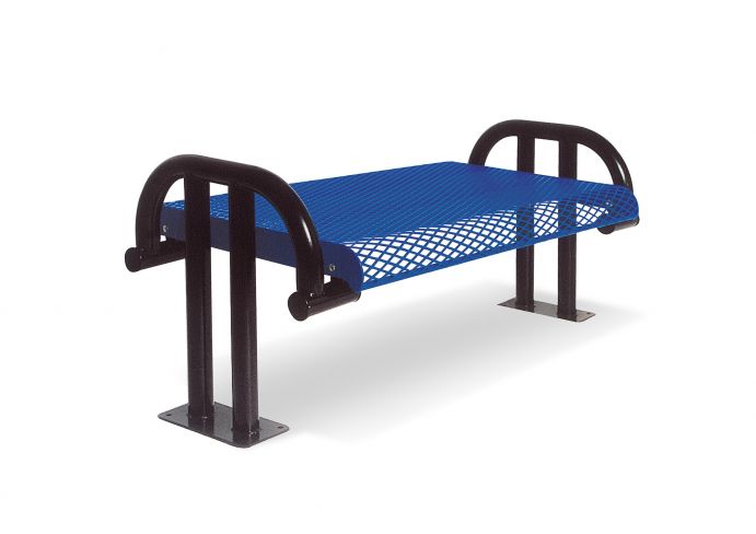 976 Sm V4 4 Ft Surface Mount Contour Cantilevered Bench Us27 1