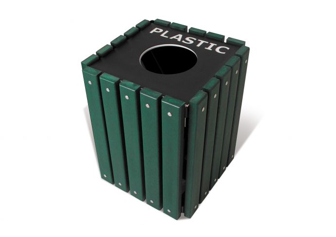 Trsq 20 Grn Single Recycling Receptacle Us27 063 1