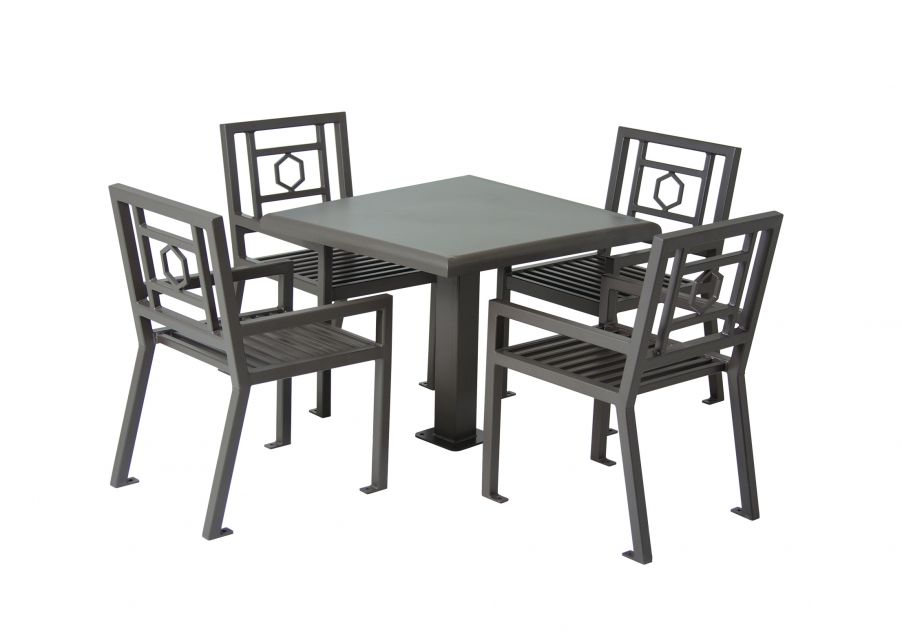 36" Square Huntington Table with 4 Chairs