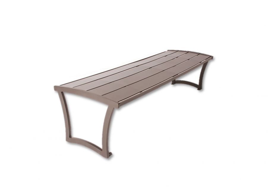 Madison Bench without Back - Powder Coated Steel