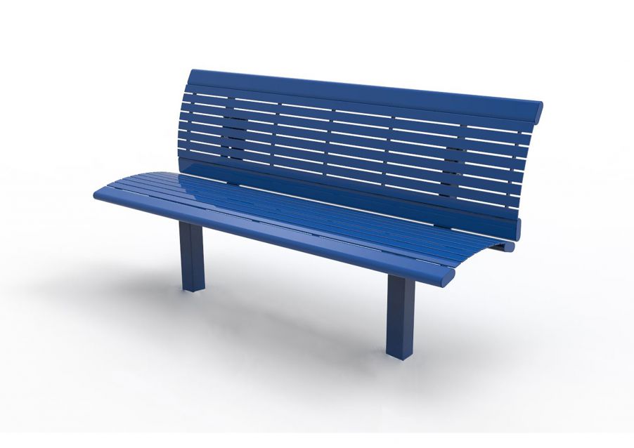 Richmond Steel Bench with Back