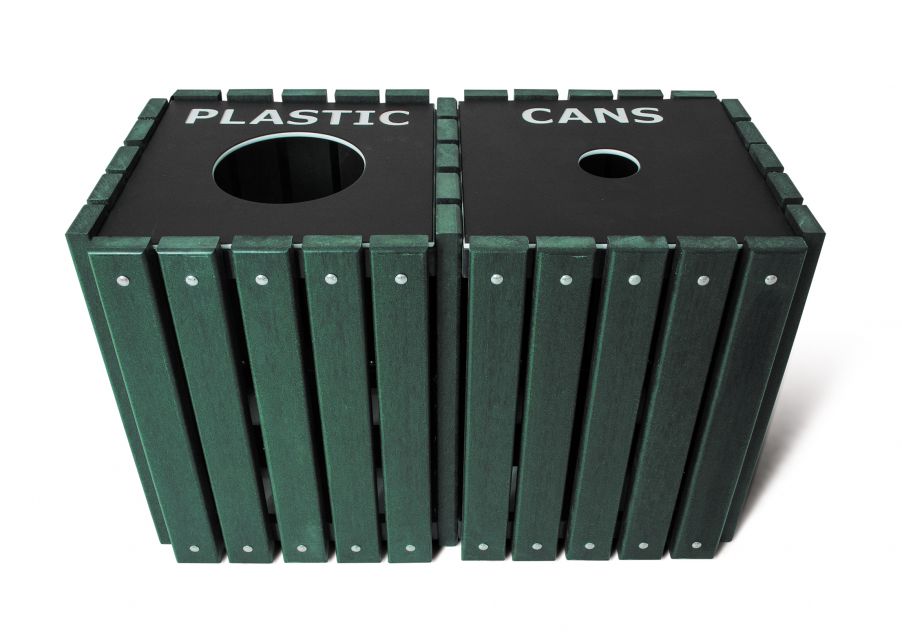 Recycling Double Receptacle